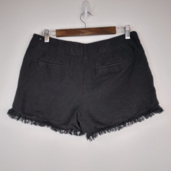 Ann Taylor Loft The Riviera Short Black Fringe Hem Size 6 - Picture 5 of 10